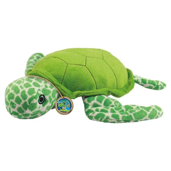 EcoBuddiez - Sea Turtle from Deluxebase. Small 8 inch Soft Plush Toy Made from - Picture 1 of 3